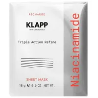 Klapp Cosmetics Niacinamide Triple Action Refine Sheet Mask 1