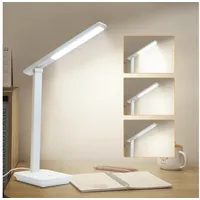 Lqwell LQWELL® LED Schreibtischlampe Abnehmbare Studienlampe, 3 Helligkeitsstufen Dimmbare