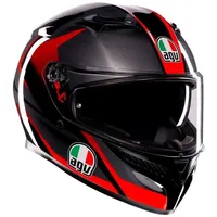 AGV K3 Striga Schwarz/Grau/Rot M