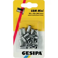 Gesipa Blindnietmuttern Mini-Pack Alu M 4 Lang 20 Stück