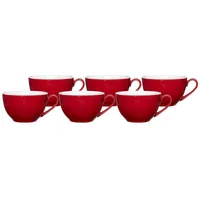 Ritzenhoff & Breker Doppio Kaffeetassen 6er Set Rot