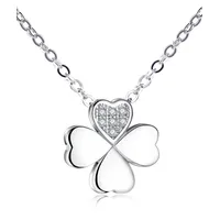 COLLEZIONE ALESSANDRO Silberkette "Kleeblatt", Damen, Gr. onesize, Silber 925