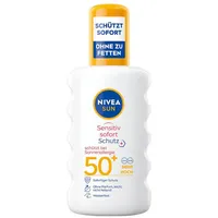 NIVEA Sonnenspray sensitiv Sofortschutz Spray LSF 50+ 200 ml