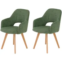 Hela Armlehnstuhl HELA "SOFIA Armlehnenstuhl mit Massivholzgestell, Bezug Webstoff",