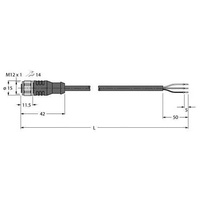 Turck Aktuator- u. Sensorleitung RKCV4T-2/TFW
