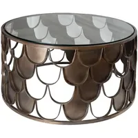 Riess-Ambiente Abstract Braun Messing 60 x 35 cm