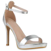 VAN HILL High Heels in Silber