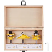 Vevor Fräser-Set, 3-teilig, langlebige Hartmetallspitzen, 1/4-Zoll-Schaft, inkl. Aufbewahrungskoffer aus