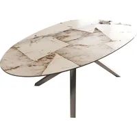 DeLife Esstisch Edge Oval 220x120 Keramik Iris FMG Patagonia