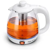 Taylor Swoden Wasserkocher Reisewasserkocher Glas Kleiner 1L, 2200W, Warmhaltefunktion,