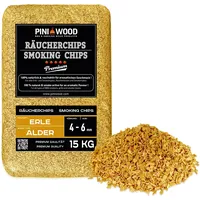 PINI 15 Kg Räucherchips Erle ohne Rinde 4-6 mm