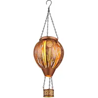 GLOBO Solarleuchte Ballon kupfer, Höhe 46cm