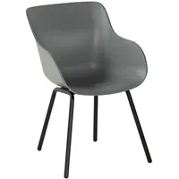 Schöner Wohnen SCHÖNER WOHNEN-Kollektion Gartenstuhl Lieke Kunststoff Grau Grey