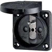 Mennekes Schuko-Steckdose 1 Schwarz 1 St.