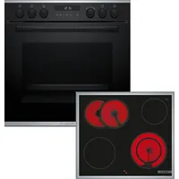 Bosch HND671FH62 Einbau-Herd-Set, HEG278BB3 + NKN64RGA2E, Einbau-Herd, Elektro-Kochfeld