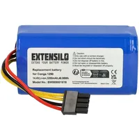 EXTENSILO Akku kompatibel mit Vileda VR302 Saugroboter (3200 mAh,