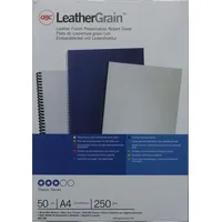 GBC LeatherGrain mit Fenster, Karton VE=50 Stück