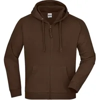 James & Nicholson Kapuzen-Sweatjacke JN059, - 3XL - brown