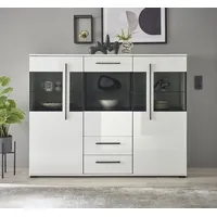 INOSIGN Highboard »Cantara, moderner Schrank, Vitrine in Eiche Dekor