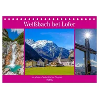 Calvendo Weißbach bei Lofer (Tischkalender 2026 DIN A5 quer),