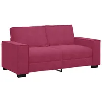 VidaXL 2-Sitzer-Sofa Weinrot 140 cm Samt