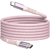 Verbatim Sync&Charge 60W 120cm USB-C/USB-C Magnetic pink 31853