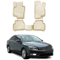 Omac Gummimatten Fußmatten kompatibel mit VW Passat B7 2011-2015