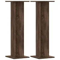VidaXL Lautsprecherständer 2 Stk. Braun Eichen-Optik 30x30x95 cm