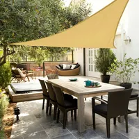 Aktive Sonnensegel Dreieck Creme 500 x 500 cm [4
