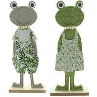 Frank Flechtwaren Frosch Casual 31 cm 2-tlg. grau