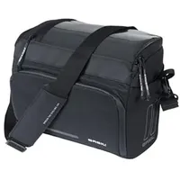 Basil Move Lenkertasche 7-8L, Schwarz, Wasserabweisend, Aus recyceltem Polyester,