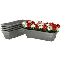 Outsunny 5er Set Blumentopf aus Kunststoff, 59 x 21