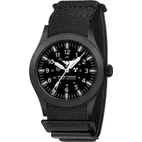 KHS Herrenuhr Platoon Solar Schwarz
