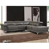 Vente-unique Relaxsofa Ecksofa Leder elektrisch - Ecke Rechts -
