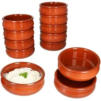 Mambocat 12x BERLIN Cazuela Schale bauchig Ø18,5cm Tonware Gr.L