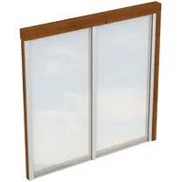 SKANHOLZ Seitenwand m. Polycarbonat, Wandanbau Fichte