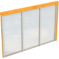 SKANHOLZ Seitenwand m. Polycarbonat, Wandanbau
