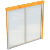 SKANHOLZ Seitenwand m. Polycarbonat, Wandanbau