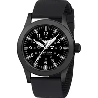 KHS PLABSSF.SB Herrenuhr Platoon Solar Silikon Schwarz
