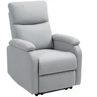 Homcom Relaxsessel, Fernsehsessel mit Liegefunktion, Gepolstert TV-Sessel mit Leinenoptik,