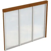 SKANHOLZ Seitenwand m. Polycarbonat, Wandanbau