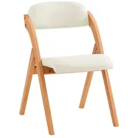 SoBuy FST92-W Klappstuhl Küchenstuhl mit gepolsterter Sitzfläche und Lehne