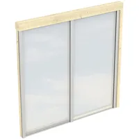 SKANHOLZ Seitenwand m. Polycarbonat, Wandanbau