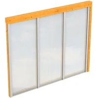 SKANHOLZ Seitenwand m. Polycarbonat, Wandanbau
