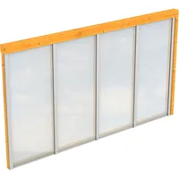 SKANHOLZ Seitenwand m. Polycarbonat, Wandanbau
