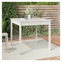 VidaXL Gartentisch Weiß 82,5x82,5x76 cm Massivholz Kiefer