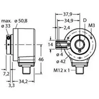 Turck Inkrementaler Drehgeber REI12H15T4B360H1181