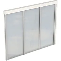 SKANHOLZ Seitenwand m. Polycarbonat, Wandanbau