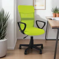Idimex Bürodrehstuhl Jogo höhenverstellbar, grün - ergonomischer Schreibtischstuhl mit