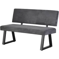 B&D home B&D home® Sitzbank, Dunkelgrau, Textil, 3-Sitzer, 140x88x58